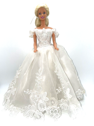 VTG Vintage Barbie Doll Bride wedding gown dress 1966 - Picture 1 of 8