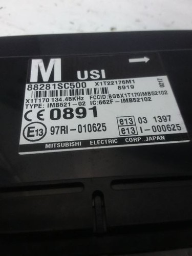 Multifunction Integrated Control Module Fits 09 FORESTER 88281SC500 - Picture 4 of 12