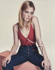 Elle Fanning Sexy Autographed Signed 8x10 Photo COA EF139