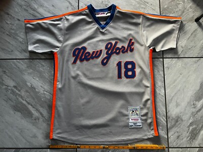 mitchell&ness New York Mets ジャージー 3XL Men's Mitchell & Ness Mike Piazza Orange New York Mets Big