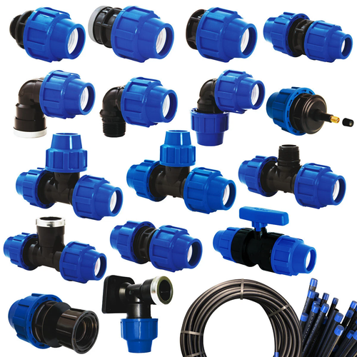 Racor conector de tubo plástico accesorio roscado PP PE accesorios universal - Imagen 2 de 24