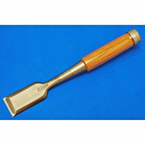 Tasai Oire Nomi Japanese Bench Chisel Polished Finish Blue Steel Red Oak 田斎 追入鑿 - Afbeelding 41 van 63