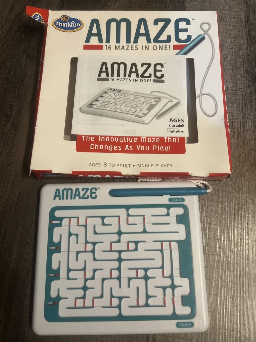 ThinkFun Amaze - Juego Laberintos 16 En 1 Para Niños 8+