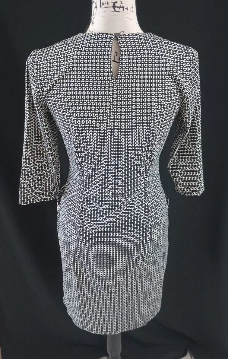 J McLaughlin Geometric Print Sheath Dress Size S … - image 11