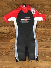 Camaro Men's Shorty Mono Heat Neoprene UV 50 S/S 2mm Wetsuit Sz S 37-38 NWT