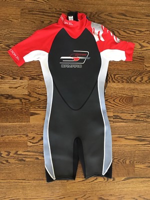 Camaro Men's Shorty Mono Heat Neoprene UV 50+ S/S 2mm Wetsuit Sz S (37-38) NWT