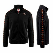 KAPPA Bande Authentique Gaja Slim Veste Homme Tricot Pull Brossé Costume 35132GW