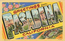 Greetings Pasadena CA Fridge Magnet