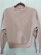 Vintage 90's Y2K Champion Reverse Weave Logo Pink Pullover Crewneck Men Size XS