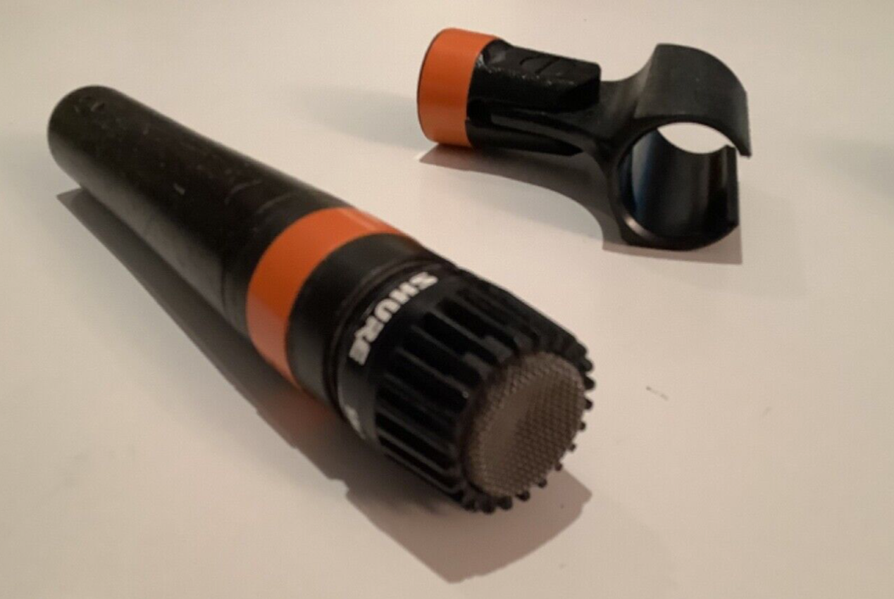 Shure SM57 Dynamic LO Z Microphone & 2 mic stand clips. eBay