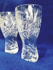 1 Heavy LUX 24% Lead HAND CUT COLLECTABLE Crystal Vase RRP&pound;39 BUY 2 FOR ONE P&P