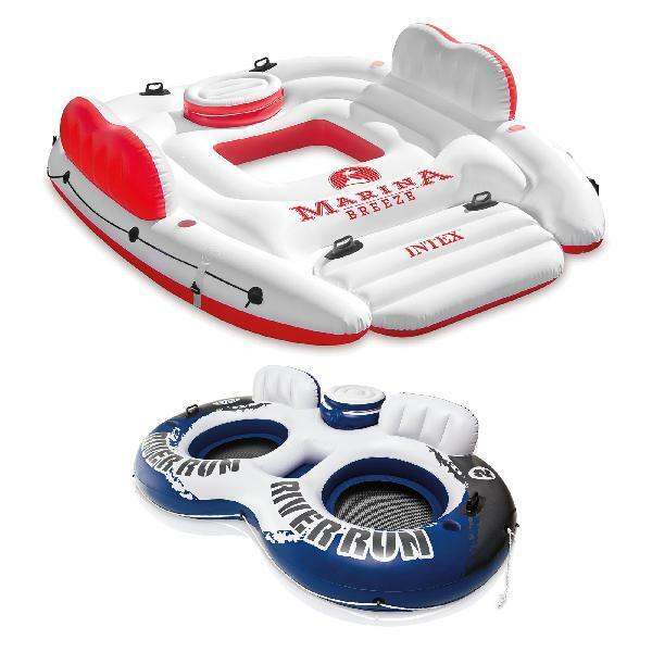 Intex Marina Breeze Island Lake Raft with Built-In Cooler