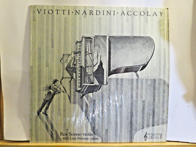 ROY SONNE VIOLIN LOIS STREATOR PIANO VIOTTI NARDINI ACCOLAY NEAR MINT ALBUM 1983