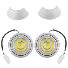 Awoco ON-E01-32, 2PCS LED Light Bulbs Replacement w/ Lamp coves for Range Hoods