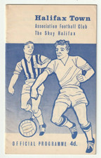 1964/65 HALIFAX TOWN v NOTTS COUNTY (RARE Blue & White Cover Version)