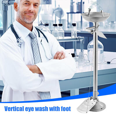 #ad Emergency Eye Wash Station Adjust Water Pressure For Factory Stainless Steel $52.64