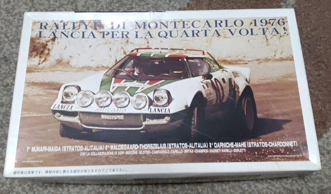 Fujimi 1/20 Lancia Stratos Hf 1976 Monte Carlo Rally Winning Car