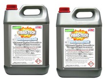 2 x 5 Litre Ultrasonic Cleaning Cleaner Carburettor Engine Machine Solution 10 L