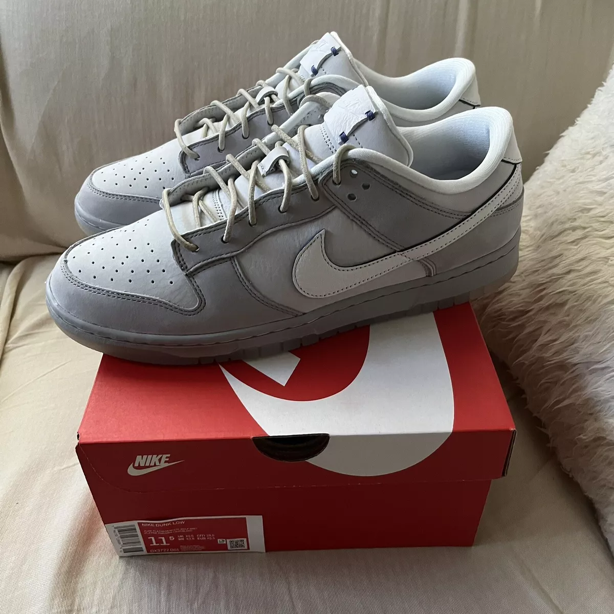 Dunk Low Wolf Grey and Pure Platinum