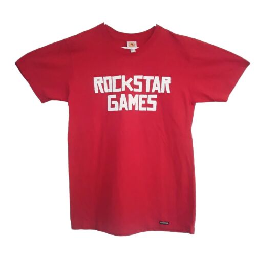 Rockstar Games Vintage Y2k Video Game Logo Tee Shirt 