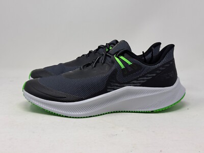 NEW Nike Quest 3 Shield 'Black Poison Green' CQ8894-010 Men's Sneakers