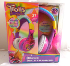 Trolls Band Together Kid Safe Adjustable Over-the-Ear Headphones-Used