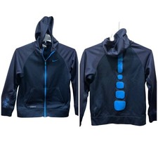 Kids Nike Therma Fit Pullover Hoodie Blue Size XL Full Zip boys girls