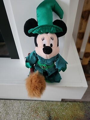 Vintage 11 Zoll Mickey Mouse grün 2001 Walt Disney World Plüsch Halloween sehr selten*
