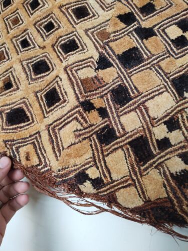 vintage Kuba Cloth Raffia Textile Traditional African Tribal Congo item813 - Picture 6 of 12