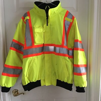 High Viz Game High Visibility Reflective Lined Safety Jacket Orange Size XL