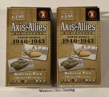 Axis  Allies Miniatures 2 x North Africa 1940-1943 Booster Pack NEW A A Minis
