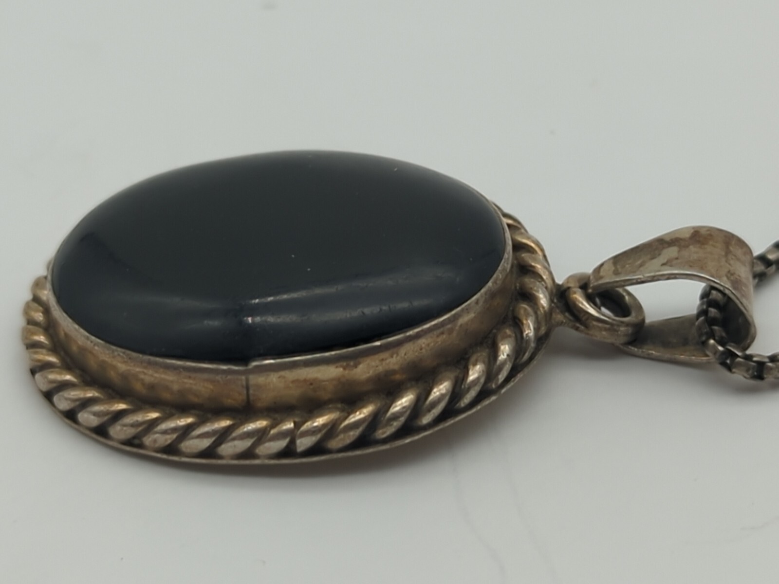 LARGE STATEMENT PENDANT STERLING SILVER MEXICO WI… - image 3