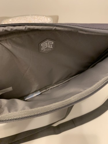 STM Australia 13” Laptop Bag Grey - Shoulder Strap - Picture 9 of 12