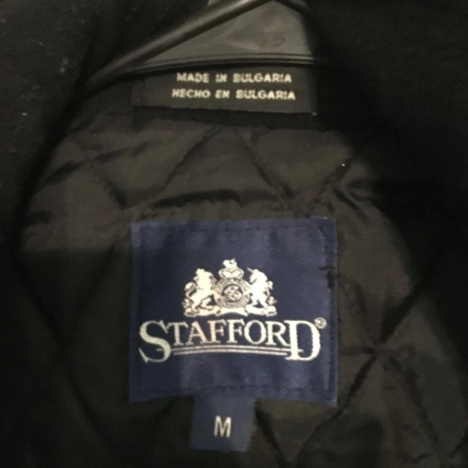 Stafford Men's Wool Peacoat Size Men size Medium Excellent Condition - Image 4 of 4