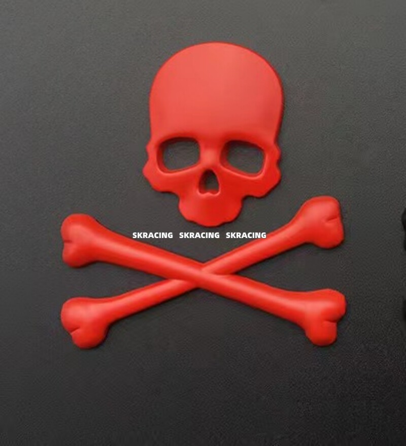Find Chrome Vehicle Skull Demon Iron Metal Cross Bone Logo Emblem Badge Decal Sticker In CN, China - Foto 7