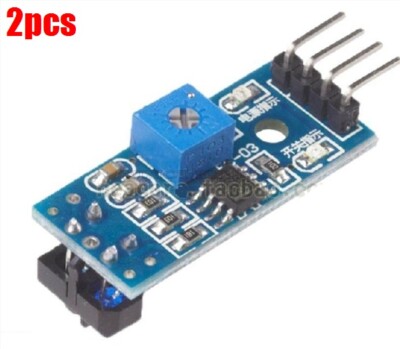 2Pcs Infrared Reflective Switch Ir Barrier Line Track Sensor TCRT5000 New Ic tk