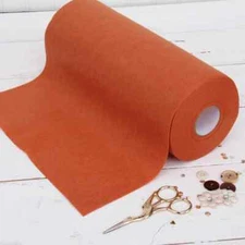 Premium Felt Roll - 12" x 10yd - Rust - Soft Wool-Like 1.2mm Thick