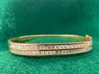 Vintage 18K Gold and Diamond 3.75 CT Bangle Bracelet — photo 3