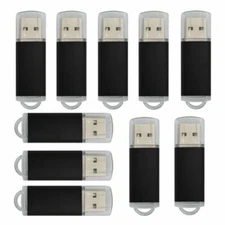 10PCS/lot 1GB-64GB USB 2.0 Flash Drive Rectangle Thumb Pen Drives Enough Storage