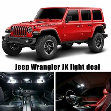 13x White Led Map Dome Lamp Interior Parking Light Exterior For Jeep Wrangler Jk