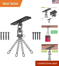 Heavy Bag Hanger,Wall Ceiling Mount Hook 360° Rotation Wood Beam Holder Body ...