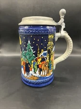 Vintage 1980 Rothenburg Christmas Fair Beer Stein -3453 Of 5400 Made In Germany