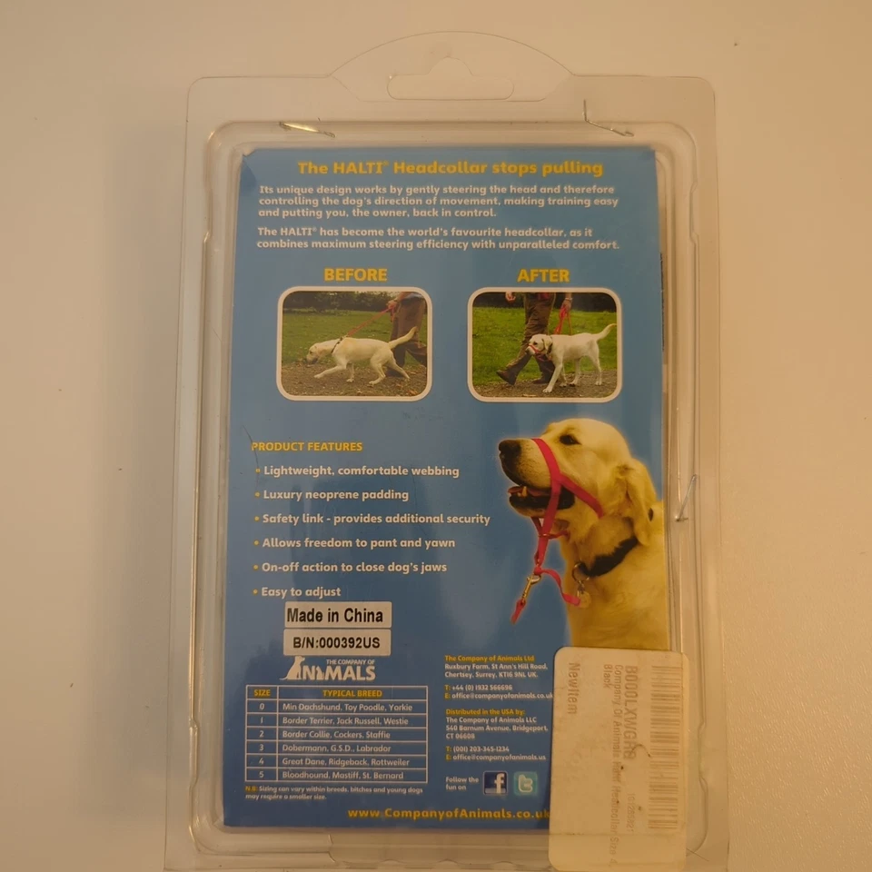 Halti Headcollar Perro Talla 4 Negro Deja de Tirar Amablemente Foto 2 de 4