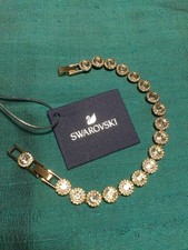 Bracciale originale firmato Swarovski oro rosa una cristallo angelico, con scatola e etichetta