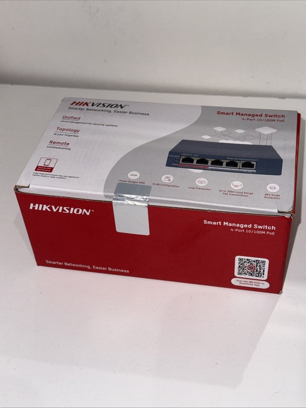 Hikvision DS-3E1105P-EI 5-Port 10/100 Poe Smart Managed Switch