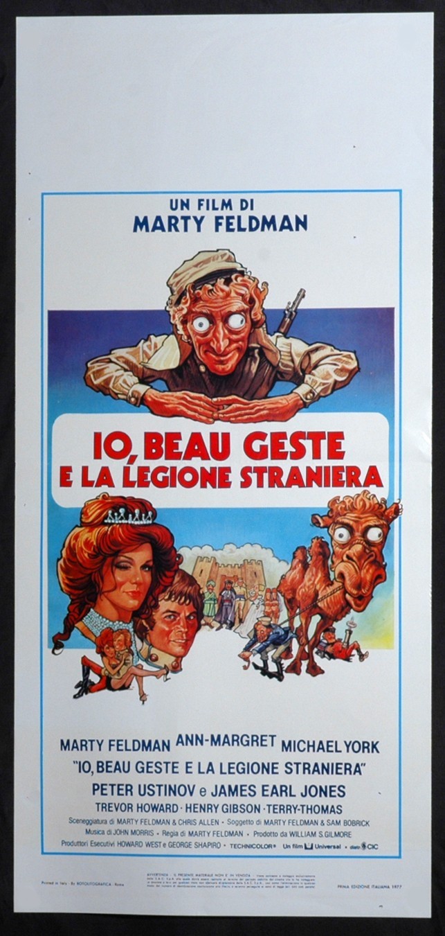 Locandina originale film Io, Beau Geste e la legione straniera (1978) - Regia di Marty Feldman