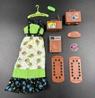 Vintage Busy Steffie Barbie Doll #3312 Original Outfit Dress Shoe & Accessories