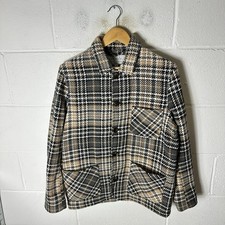 Blake Hedley Jacket Mens Medium Grey Chore Oi Polloi Overshirt Shacket Flannel*