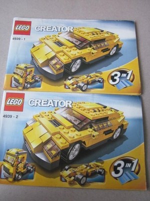 Lego Building Instructions Instruction Creator 4831, parts 1 and 2, part 1 and 2
