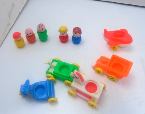 VTG Fisher Price Little People 5 Nursery Ride Vehicles 5 Kids Horse Train Plane